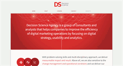 Desktop Screenshot of decision-science.com